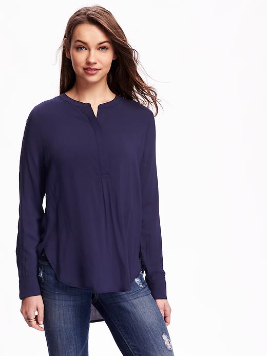 Image number 1 showing, Hi-Lo Blouse for Women