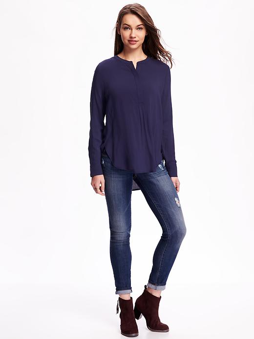 Image number 3 showing, Hi-Lo Blouse for Women