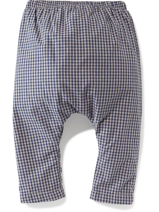 View large product image 2 of 2. Gingham Poplin Pants for Baby