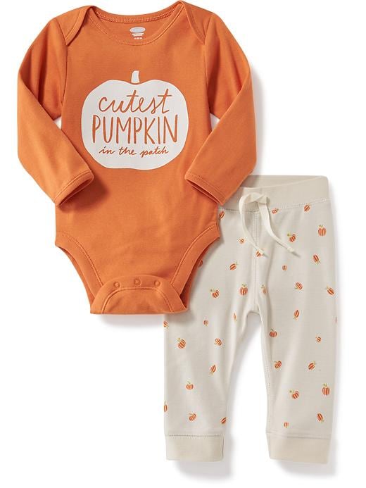 View large product image 1 of 1. 2-Piece Halloween Graphic Set for Baby