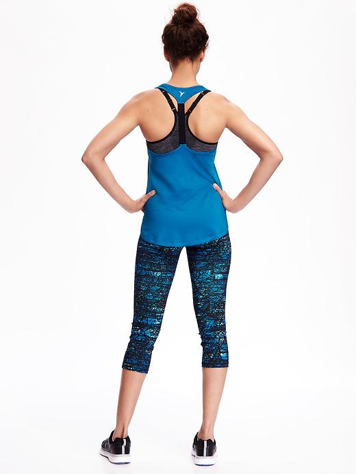 Image number 3 showing, Go-Dry Performance Racerback Elastic Tank for Women