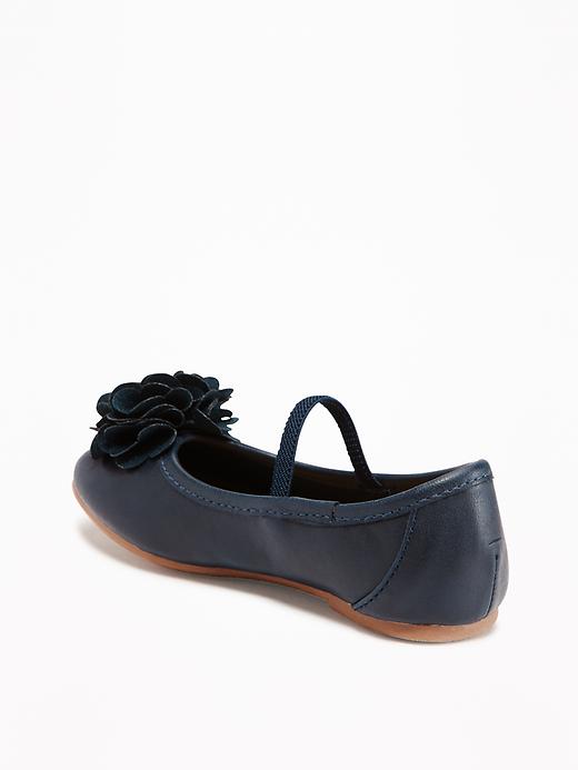 View large product image 2 of 4. Faux-Leather Ballet Flats For Toddler