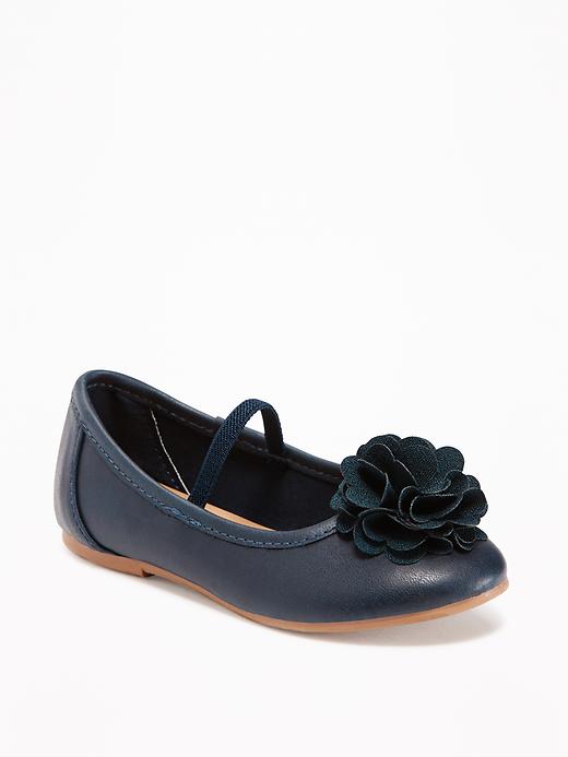 View large product image 1 of 4. Faux-Leather Ballet Flats For Toddler