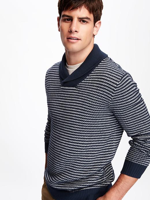 Image number 4 showing, Shawl-Collar Sweater for Men