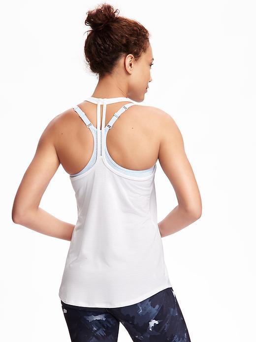 View large product image 1 of 1. Go-Dry Performance Strappy Tank for Women