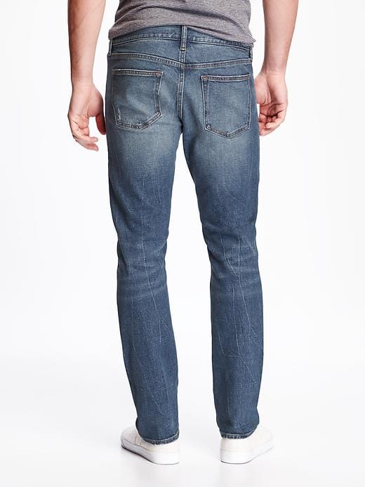 View large product image 2 of 2. Built-In Flex Slim Distressed Jeans For Men