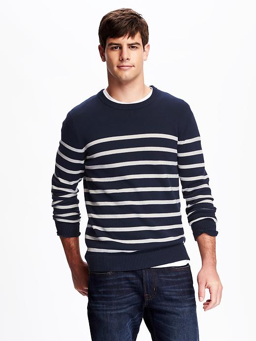 View large product image 1 of 1. Rugby-Stripe Sweater for Men