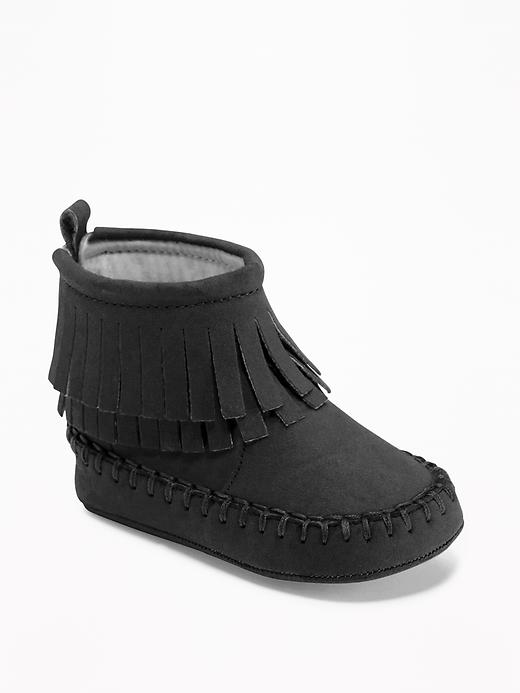 View large product image 1 of 1. Fringe Booties for Baby