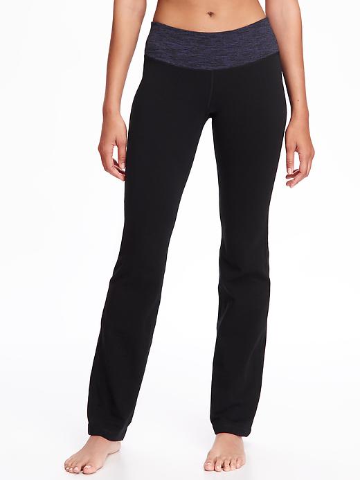 View large product image 1 of 2. Mid-Rise Boot-Cut Yoga Pants for Women