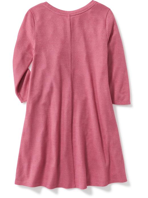 View large product image 2 of 2. Marled Sweater-Knit Swing Dress for Girls