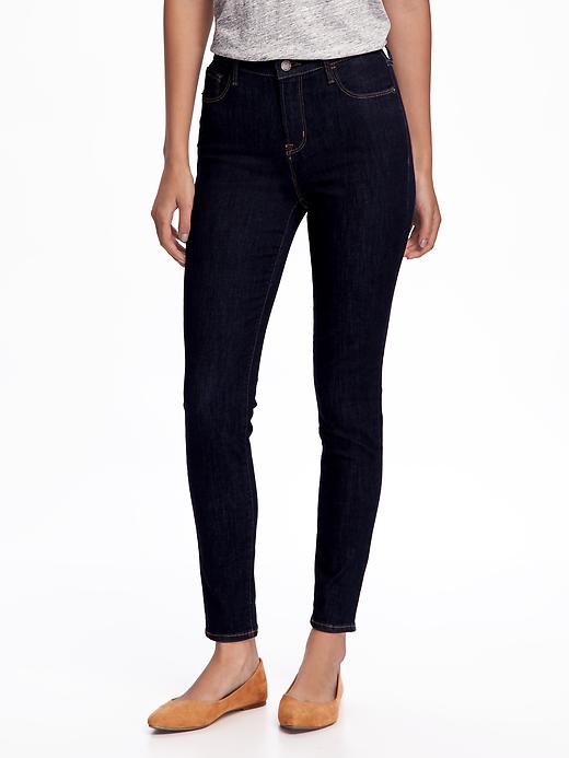 View large product image 1 of 1. High-Waisted Rockstar Built-In Sculpt Skinny Jeans For Women