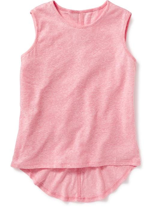 View large product image 1 of 1. Relaxed Hi-Lo Muscle Tank for Girls