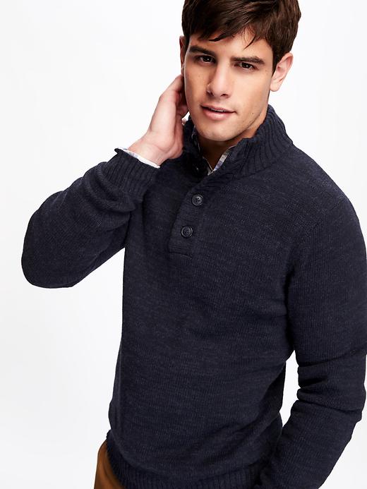 Image number 4 showing, Mock-Neck Sweater for Men