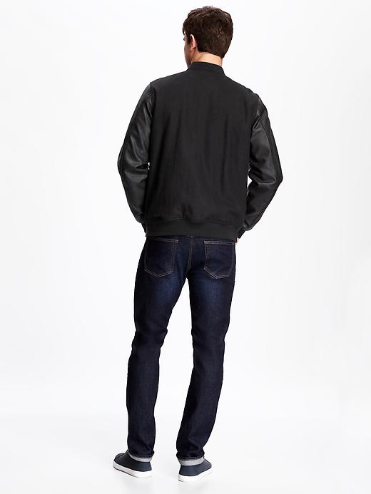 Image number 2 showing, Wool-Blend Varsity-Style Jacket for Men