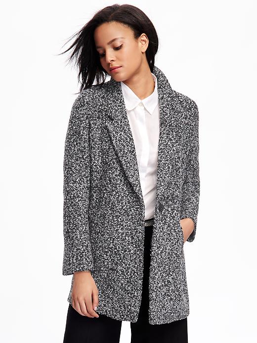 Image number 1 showing, Marled Everyday Coat for Women