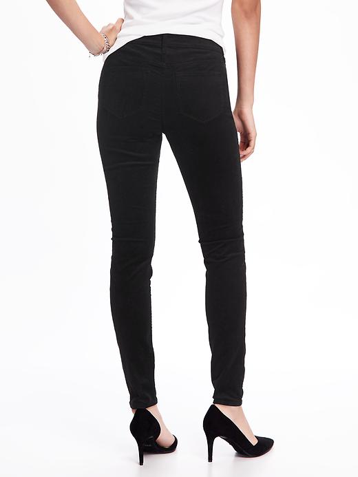 View large product image 2 of 2. Mid-Rise Rockstar Cord Skinny Jeans for Women