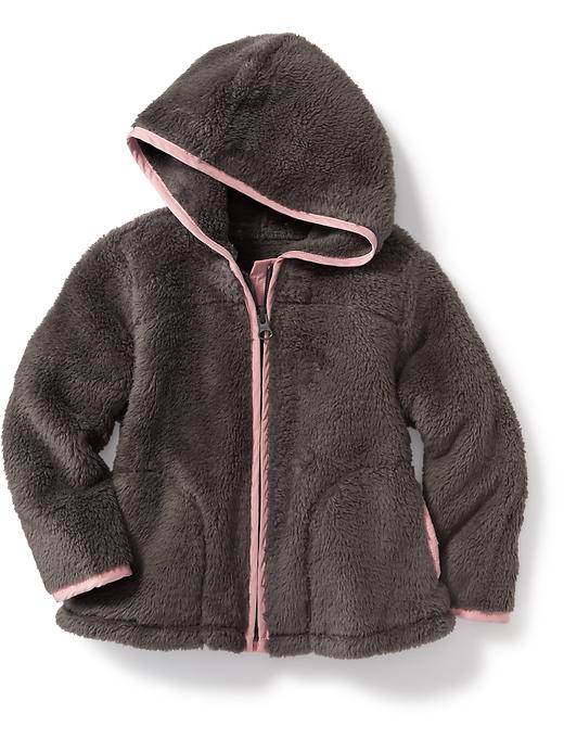 View large product image 1 of 1. Hooded Cozy Full-Zip Jacket for Toddler