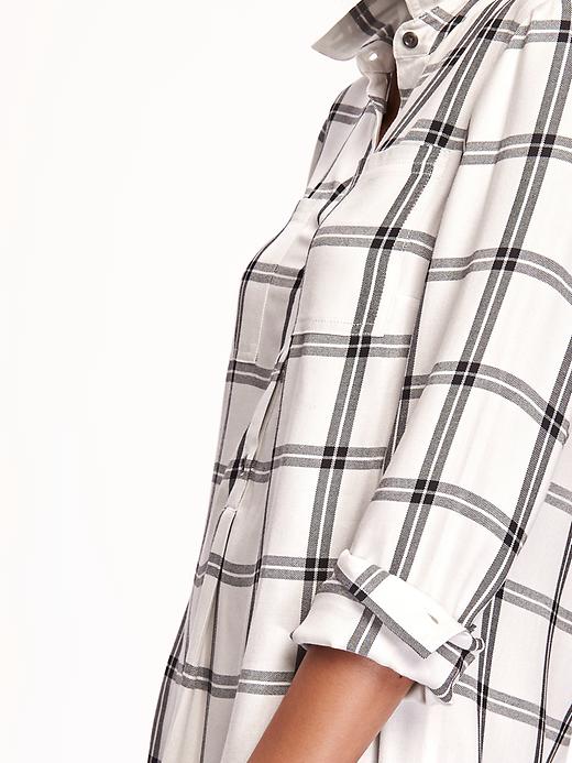 Image number 4 showing, Plaid Shirt Dress for Women