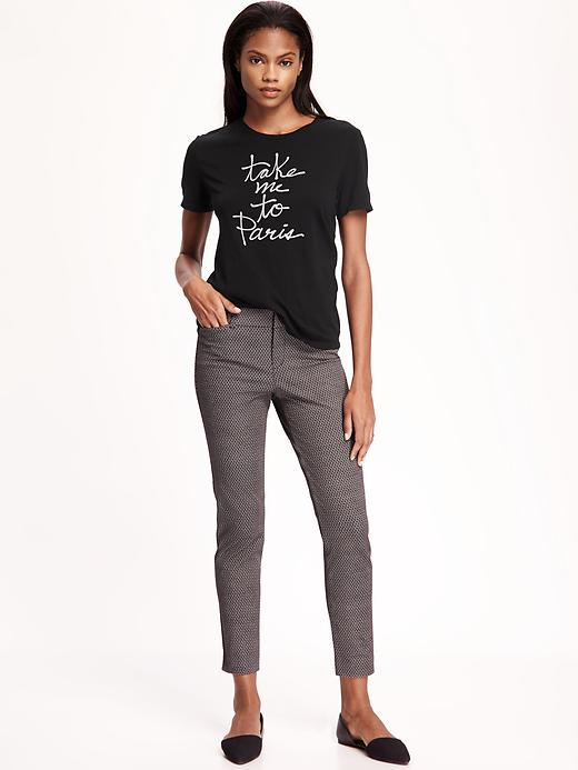 Image number 3 showing, Relaxed Graphic Crew-Neck Tee for Women