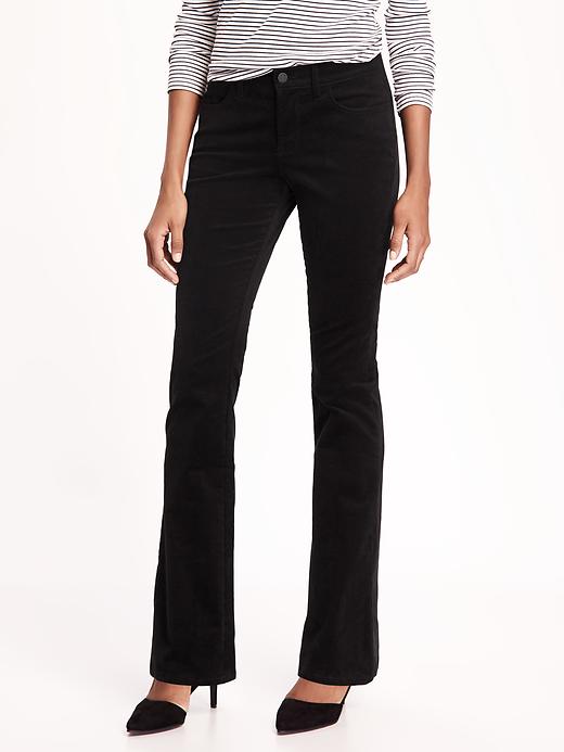 View large product image 1 of 2. Mid-Rise Rockstar Cord Bootcut Jeans for Women