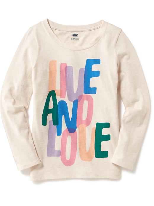 View large product image 1 of 1. Fitted Crew-Neck Tee for Girls