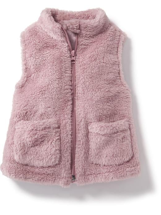 View large product image 1 of 1. Fuzzy Micro-Performance Fleece Vest for Toddler