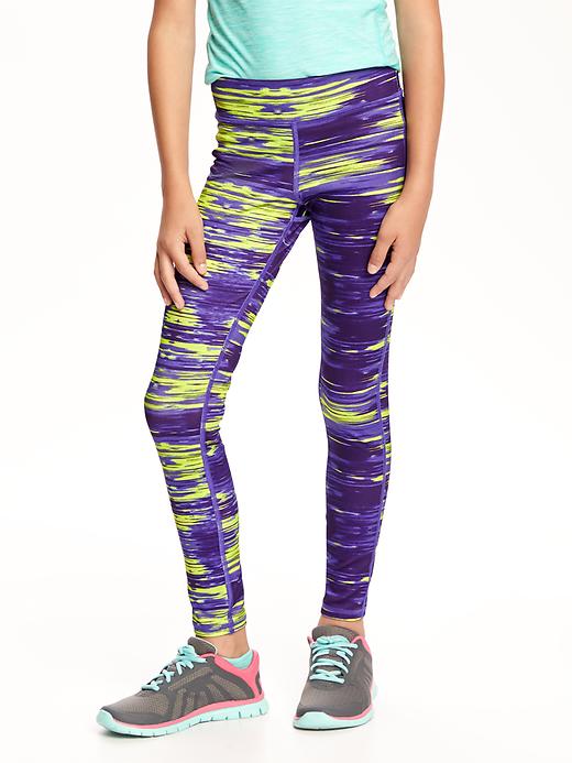 View large product image 1 of 1. Go-Dry Cool Fitted Leggings for Girls