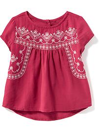 View large product image 4 of 4. Embroidered Gauze Top for Toddler