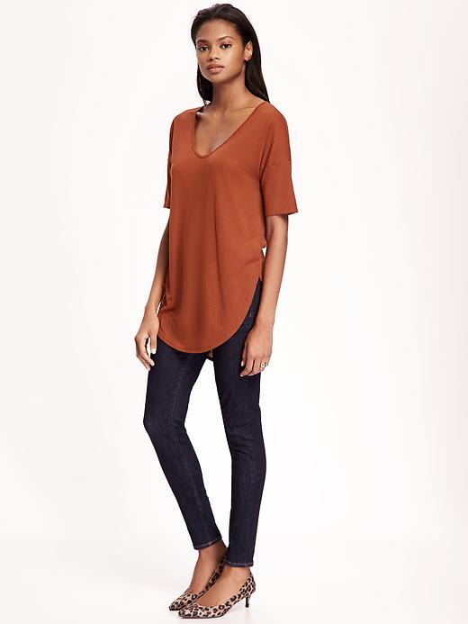 Image number 3 showing, Relaxed Tunic Tee for Women