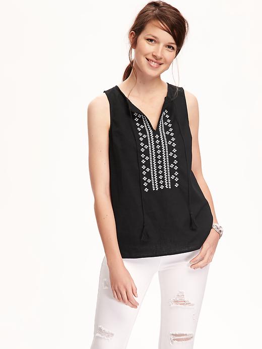 Image number 1 showing, Embroidered Top for Women