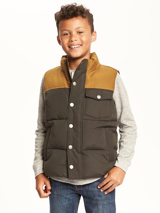 View large product image 1 of 1. Frost Free Colorblock Vest For Boys