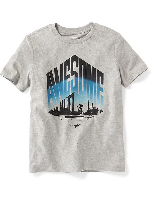 View large product image 1 of 1. Crew-Neck Graphic Tee for Boys
