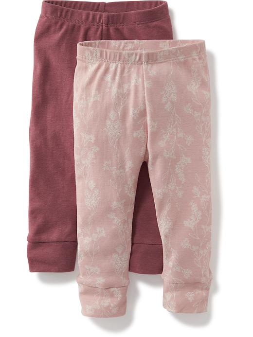 View large product image 1 of 1. 2-Pack Cuffed Leggings for Baby