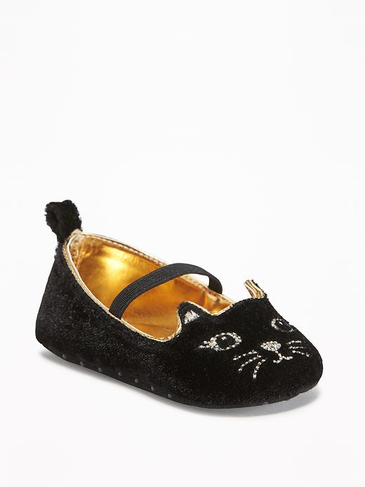 View large product image 1 of 4. Velvet Kitten Loafers for Baby