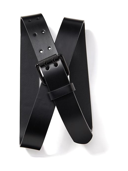 View large product image 1 of 1. Double Prong Leather Belt for Men