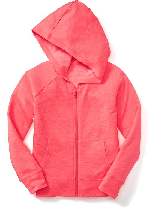 View large product image 1 of 1. Raglan-Sleeve Full-Zip Hoodie for Girls