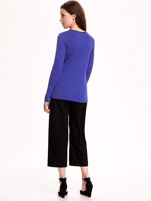 Image number 2 showing, Classic V-Neck Sweater for Women