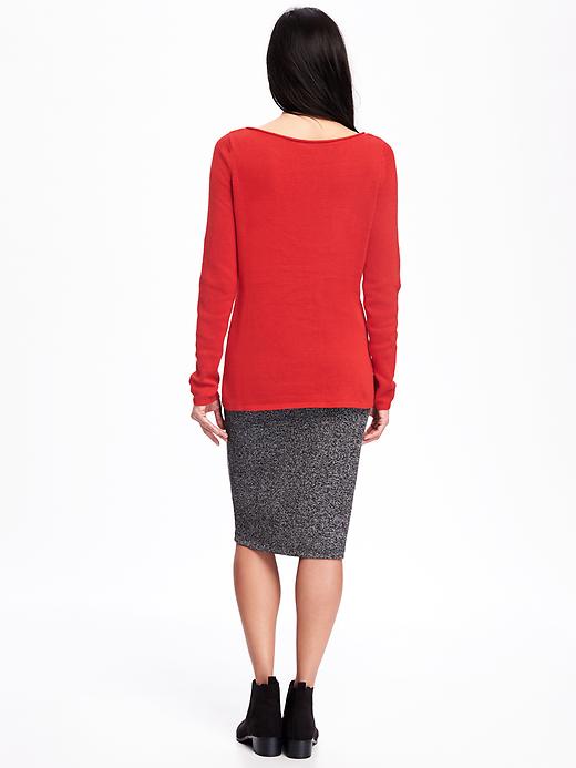 Image number 2 showing, Classic Crew-Neck Sweater for Women