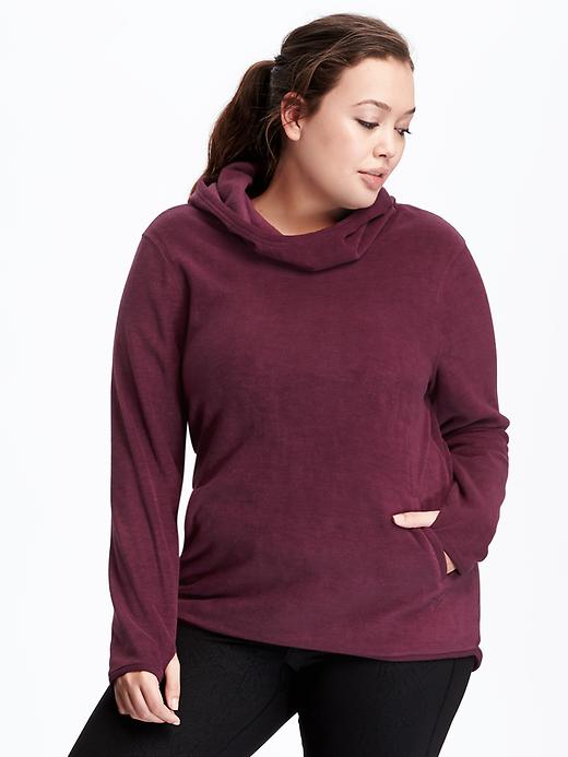 View large product image 1 of 1. Performance Fleece Plus-Size Funnel-Neck Hoodie