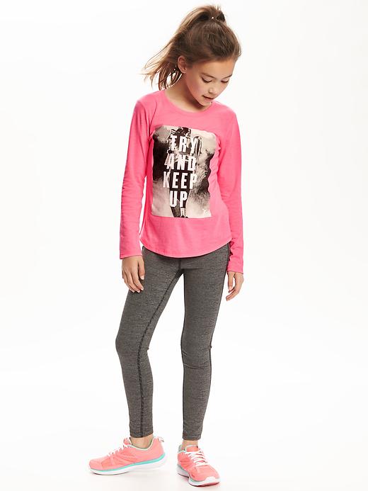 View large product image 2 of 2. Relaxed Go-Dry Graphic Tee for Girls