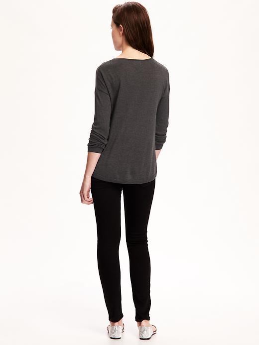 Image number 2 showing, Hi-Lo Dolman-Sleeve Sweater for Women