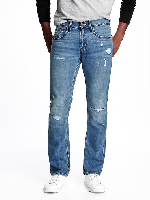 View large product image 1 of 2. Slim Destructed Jeans for Men