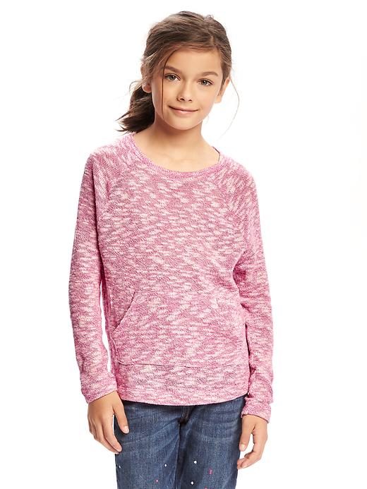 View large product image 1 of 2. Relaxed Marled Sweater for Girls