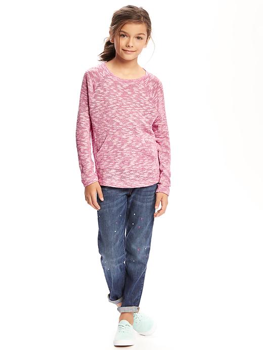 View large product image 2 of 2. Relaxed Marled Sweater for Girls