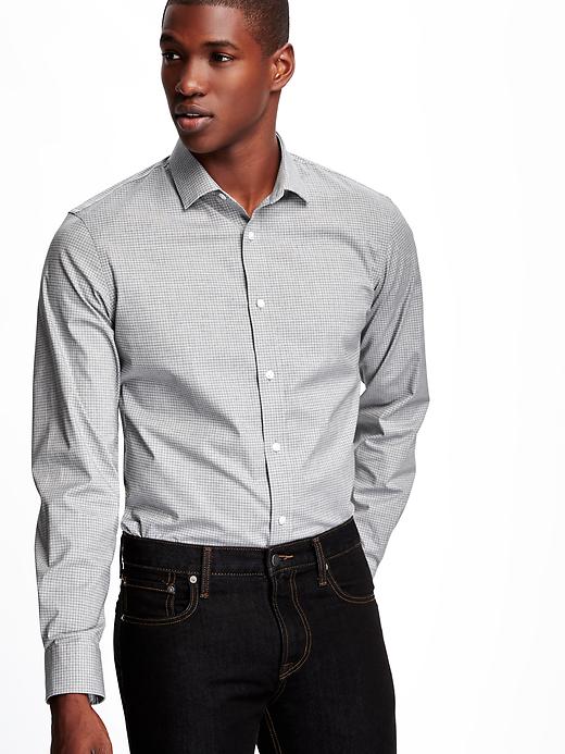 Image number 4 showing, Slim-Fit Built-In Flex Signature Non-Iron Dress Shirt for Men