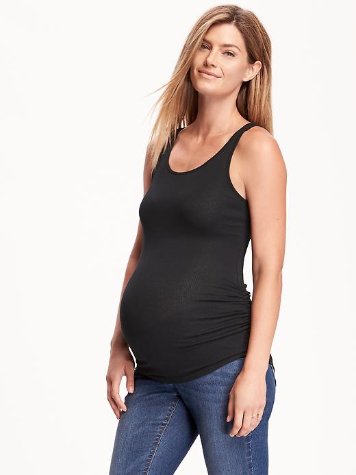 Image number 1 showing, Maternity Shirred Tank