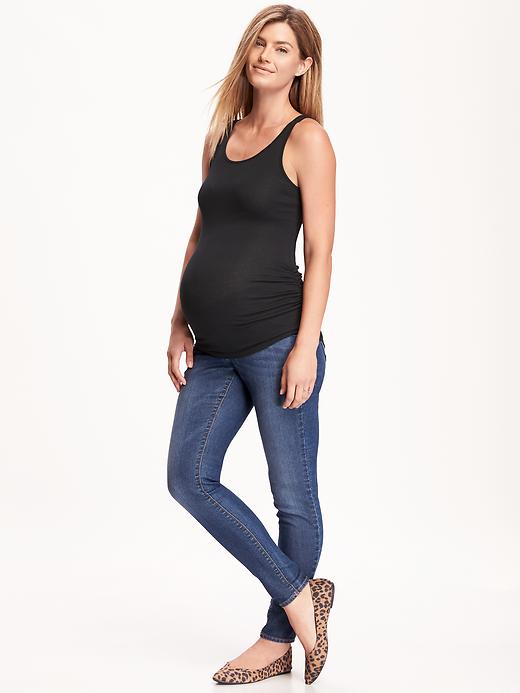 Image number 3 showing, Maternity Shirred Tank