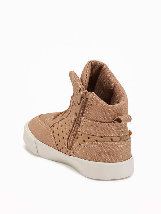 View large product image 2 of 4. Perforated High-Tops For Toddler Boys
