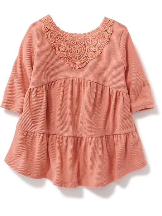 View large product image 2 of 2. Lace-Crochet Back Tunic for Toddler