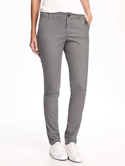 View large product image 1 of 1. Mid-Rise Skinny Everyday Khakis for Women